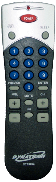 zenith type universal remote control